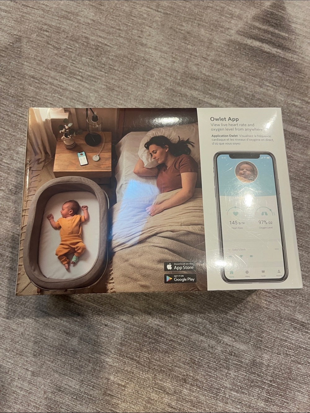 UNOPENED Owlet Smart Sock 3rd Generation Baby Monitor - Mint Green - Picture 4 of 6